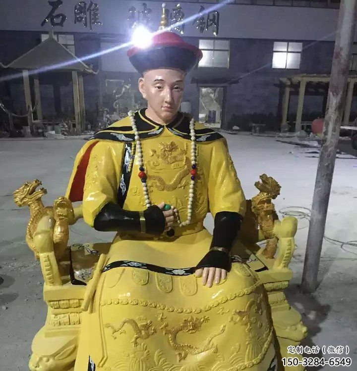 仿古皇帝雕塑 騰飛草地古代雕塑 房地產(chǎn)雕塑