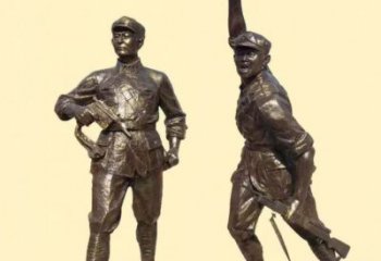 武警雕塑 烤漆大型警察雕塑 鑄銅戰(zhàn)士雕塑