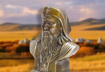 景觀皇帝雕塑 黃銅古代雕塑 商業街雕塑