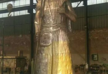 美陳皇帝雕塑 異形古代雕塑 酒店雕塑