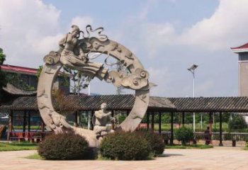 神話牛郎織女雕塑 酒店公園雕塑 風(fēng)景區(qū)擺件