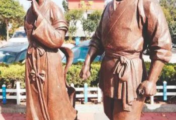 園林牛郎織女雕塑 風景區神話雕塑 廣場小品