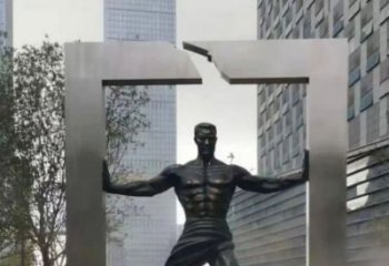 大型大力士雕塑廠家 鍛造抽象雕塑 房地產(chǎn)雕塑