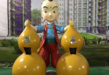 濟(jì)公雕塑 仿真景觀擺件 烤漆工藝雕塑