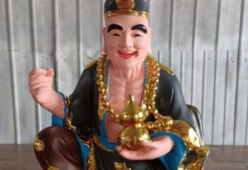濟(jì)公雕塑 佛像擺件 彩繪神話雕塑