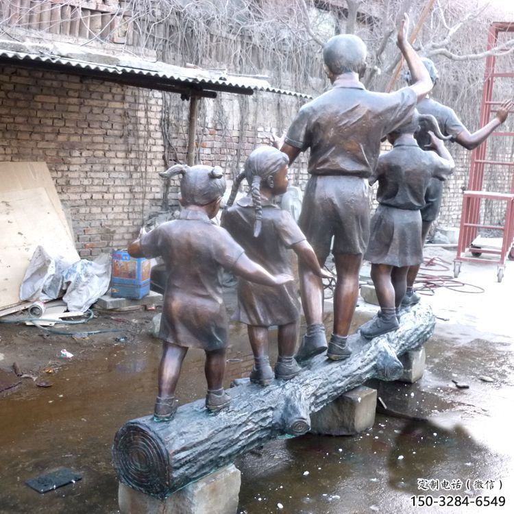 廣場小孩子雕塑 抽象景觀兒童雕塑 烤漆童趣雕塑