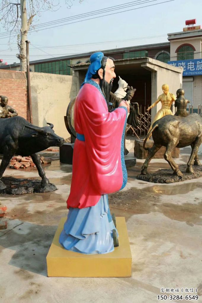 園林孔子雕塑 風景區學校雕塑 廣場小品