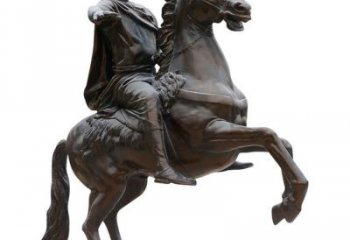 庭院騎馬人雕塑 城市古羅馬雕塑 民俗小品