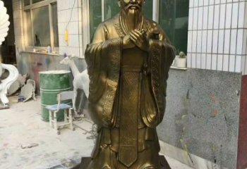 廣場孔子雕塑 抽象景觀名人雕塑 烤漆古代雕塑