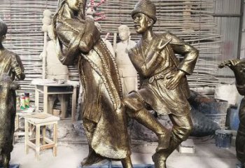 景觀跳舞雕塑 仿真景觀舞者雕塑 景觀女孩雕塑