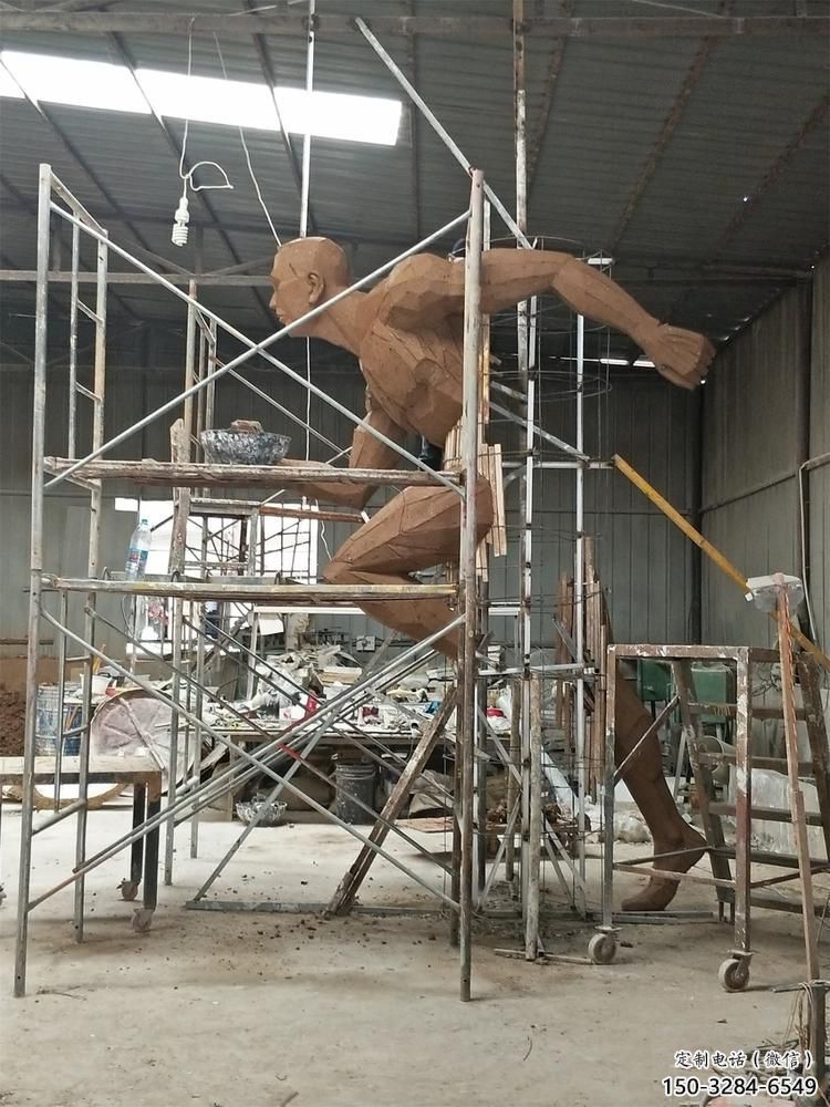 抽象蜘蛛俠雕塑 店門口彩繪雕塑 步行街擺件