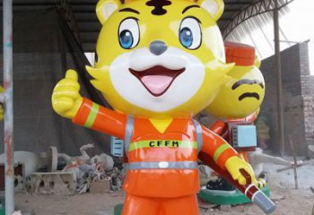 門口消防員雕塑 售樓處卡通雕塑 動(dòng)漫小品