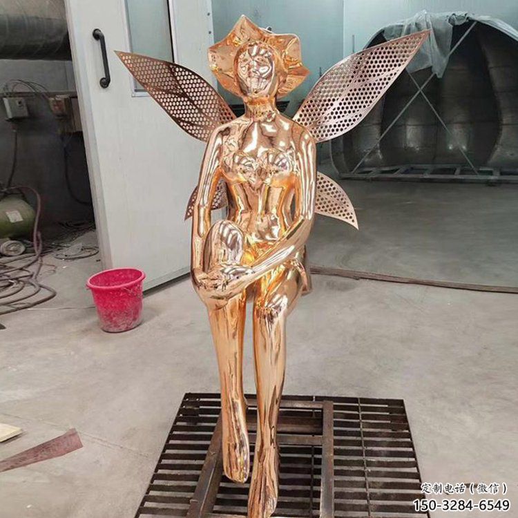 小精靈雕塑，抽象卡通雕塑，美陳人物擺件 (3)