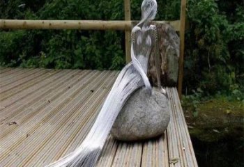 美人魚雕塑 抽象藝術(shù)雕塑 烤漆動漫雕塑