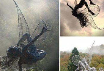 小精靈雕塑，抽象卡通雕塑，美陳人物擺件 (5)