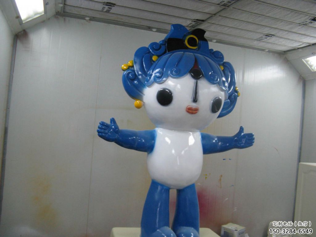 大型福娃雕塑 歐式步行街體育雕塑 彩繪奧運(yùn)雕塑