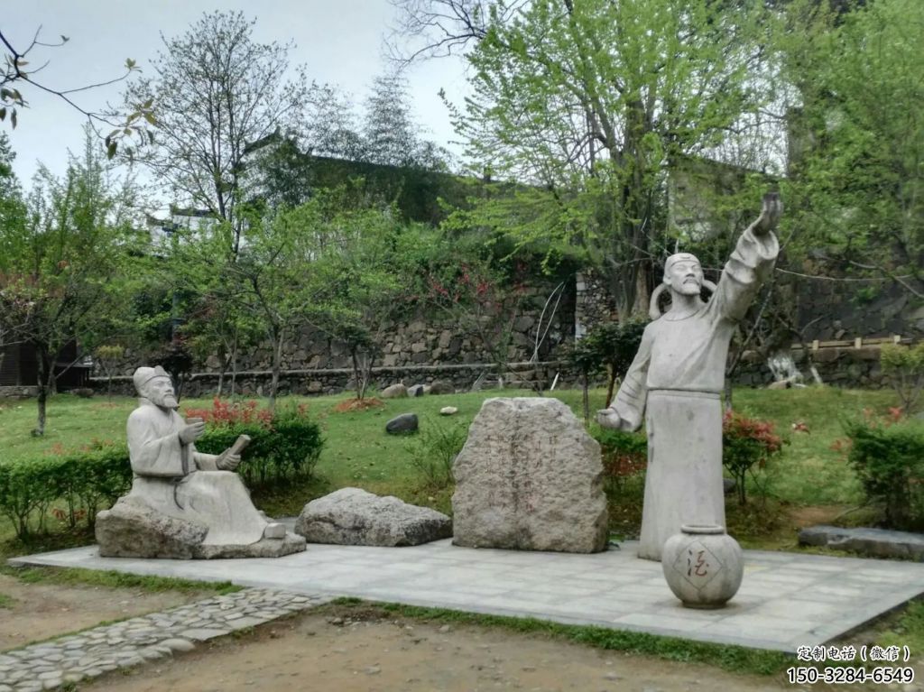 室內(nèi)李白雕塑 仿真景觀人物雕塑 大型詩人雕塑