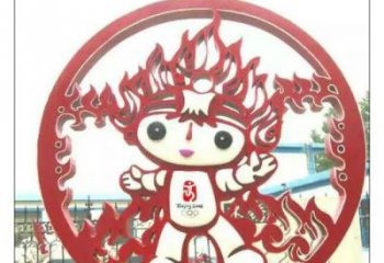 別墅區(qū)福娃雕塑 大型體育雕塑 剪影奧運雕塑