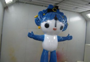 大型福娃雕塑 歐式步行街體育雕塑 彩繪奧運(yùn)雕塑