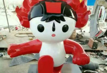 福娃雕塑 仿真景觀體育雕塑 烤漆奧運雕塑