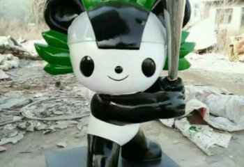 戶外福娃雕塑 噴漆景觀體育雕塑 彩繪奧運雕塑