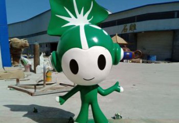 商業街福娃雕塑 烤漆體育雕塑 彩繪奧運雕塑