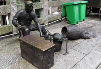 爆米花雕塑 景觀美陳民俗雕塑 噴漆小吃雕塑