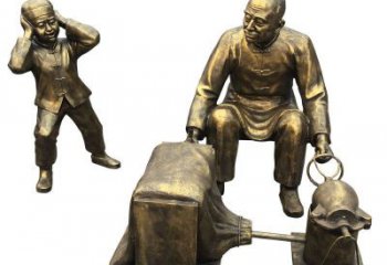 步行街爆米花雕塑 游樂場景觀民俗雕塑 鑄造小吃雕塑