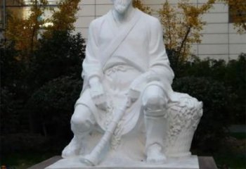 戶外李時珍雕塑 噴漆景觀古代雕塑 燈光名醫(yī)雕塑