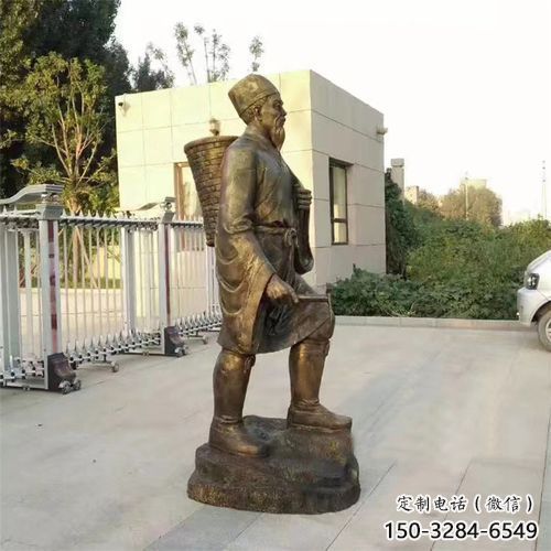 室內李時珍雕塑 仿真景觀人物雕塑 大型名醫雕塑