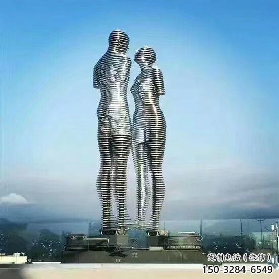 仿古情侶雕塑 庭院和睦雕塑 田間小品