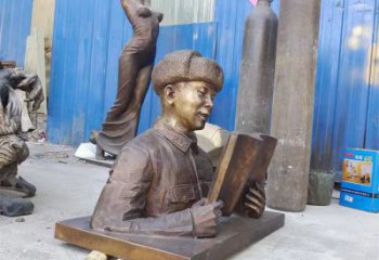 部隊雷鋒雕塑 景觀美陳古代雕塑 噴漆英雄雕塑