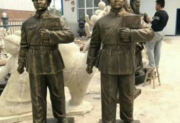 大型雷鋒雕塑 歐式步行街人物雕塑 彩繪英雄雕塑