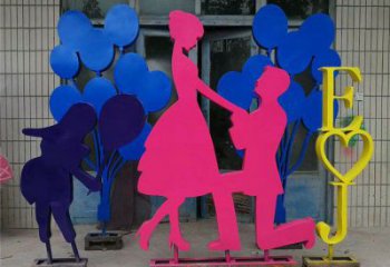 商場情侶雕塑 幸福雕塑 店門口小品