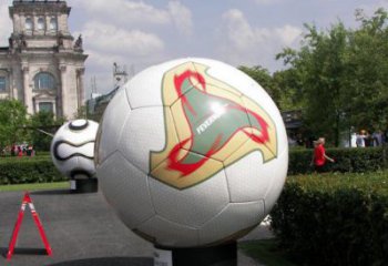 別墅區足球雕塑 大型別墅區球體雕塑 剪影球類雕塑