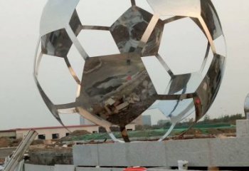 酒店足球雕塑 景觀美陳球形雕塑 現代球類雕塑
