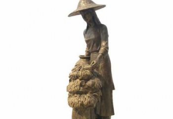 抽象茶道雕塑 餐飲店民俗雕塑 商業(yè)街制茶雕塑