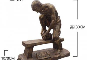 仿古茶道雕塑 大型別墅區(qū)民俗雕塑 農(nóng)村制茶雕塑