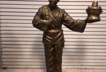 廣場(chǎng)火鍋雕塑 抽象民俗雕塑 烤漆小吃雕塑