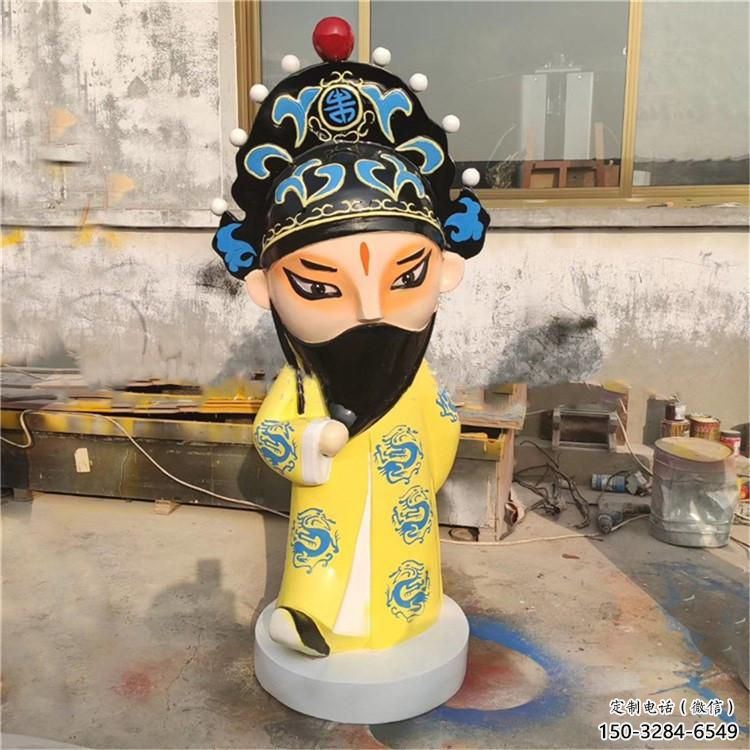京劇雕塑 創意唱戲雕塑 公園民俗雕塑