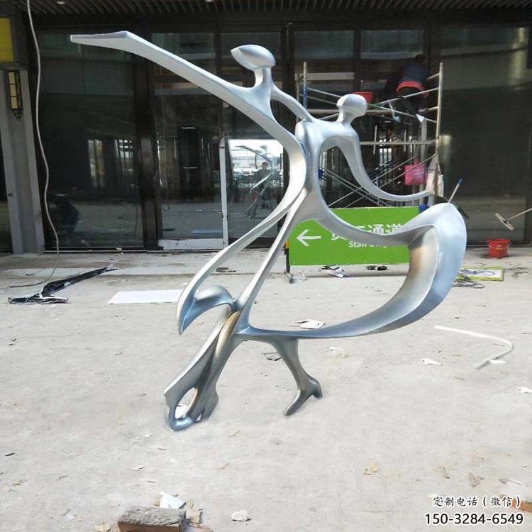 景觀舞蹈雕塑 烤漆大型演員雕塑 酒店跳舞雕塑