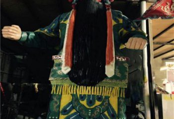 戶外京劇雕塑 噴漆民俗雕塑 抽象唱戲雕塑