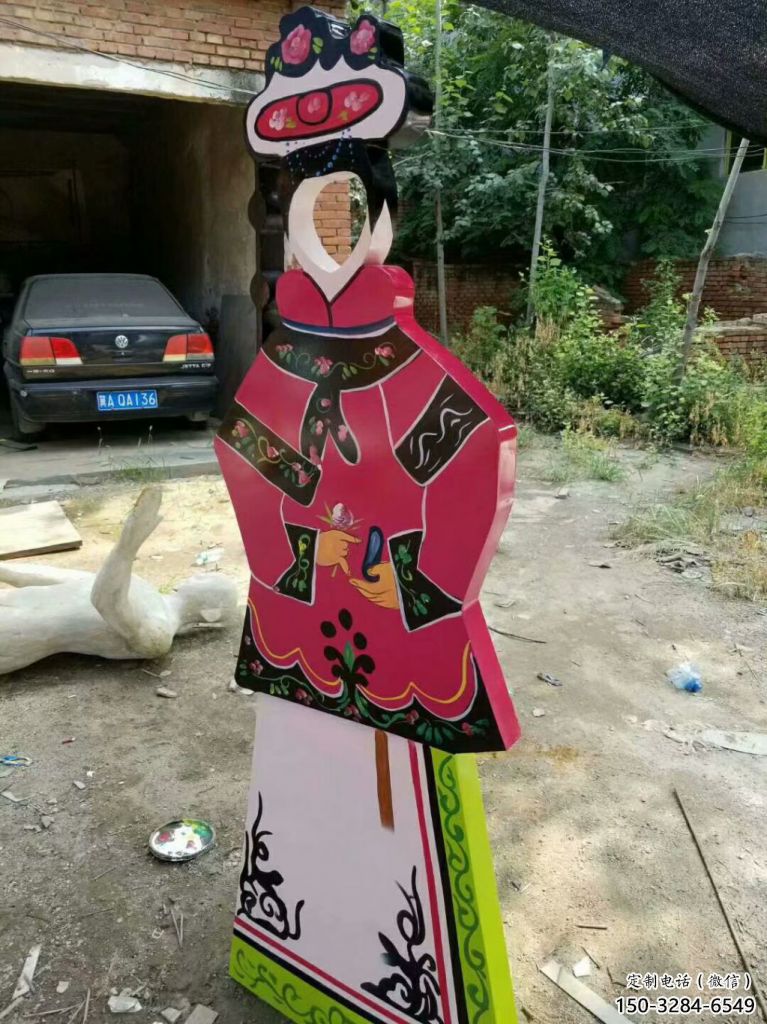 皮影雕塑 仿真傳統雕塑 烤漆雕塑