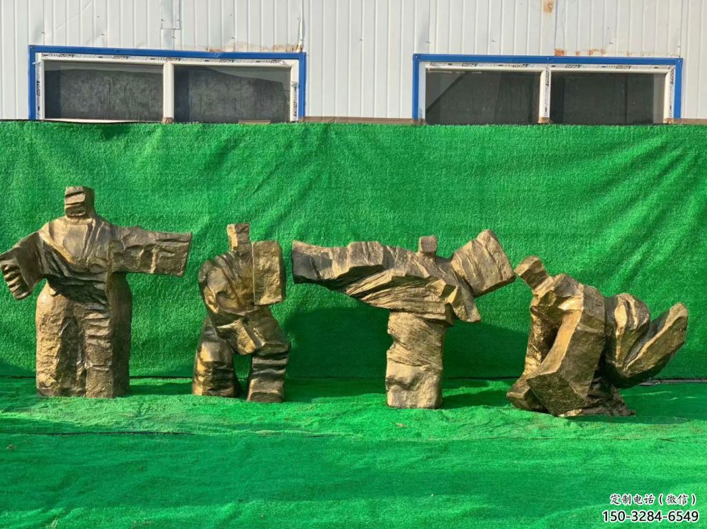 武術(shù)雕塑 景觀美陳功夫雕塑 噴漆練拳雕塑