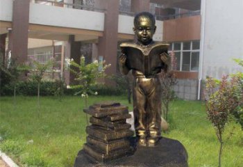 大型讀書雕塑 門口創(chuàng)意雕塑 售樓處小品