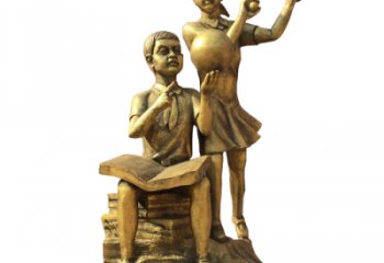 園林讀書雕塑 城市廣場雕塑 步行街擺件