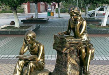園林讀書雕塑 風景區學校雕塑 廣場小品