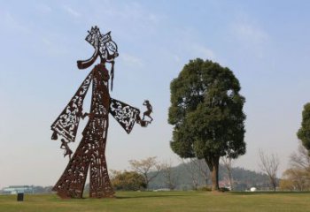 酒店皮影雕塑 景觀美陳雕塑 現代傳統雕塑