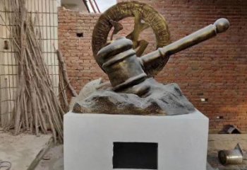 彩繪反腐雕塑 現(xiàn)代法治雕塑 公園倡廉雕塑