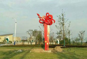 景觀中國結雕塑 烤漆大型雕塑 酒店文化雕塑